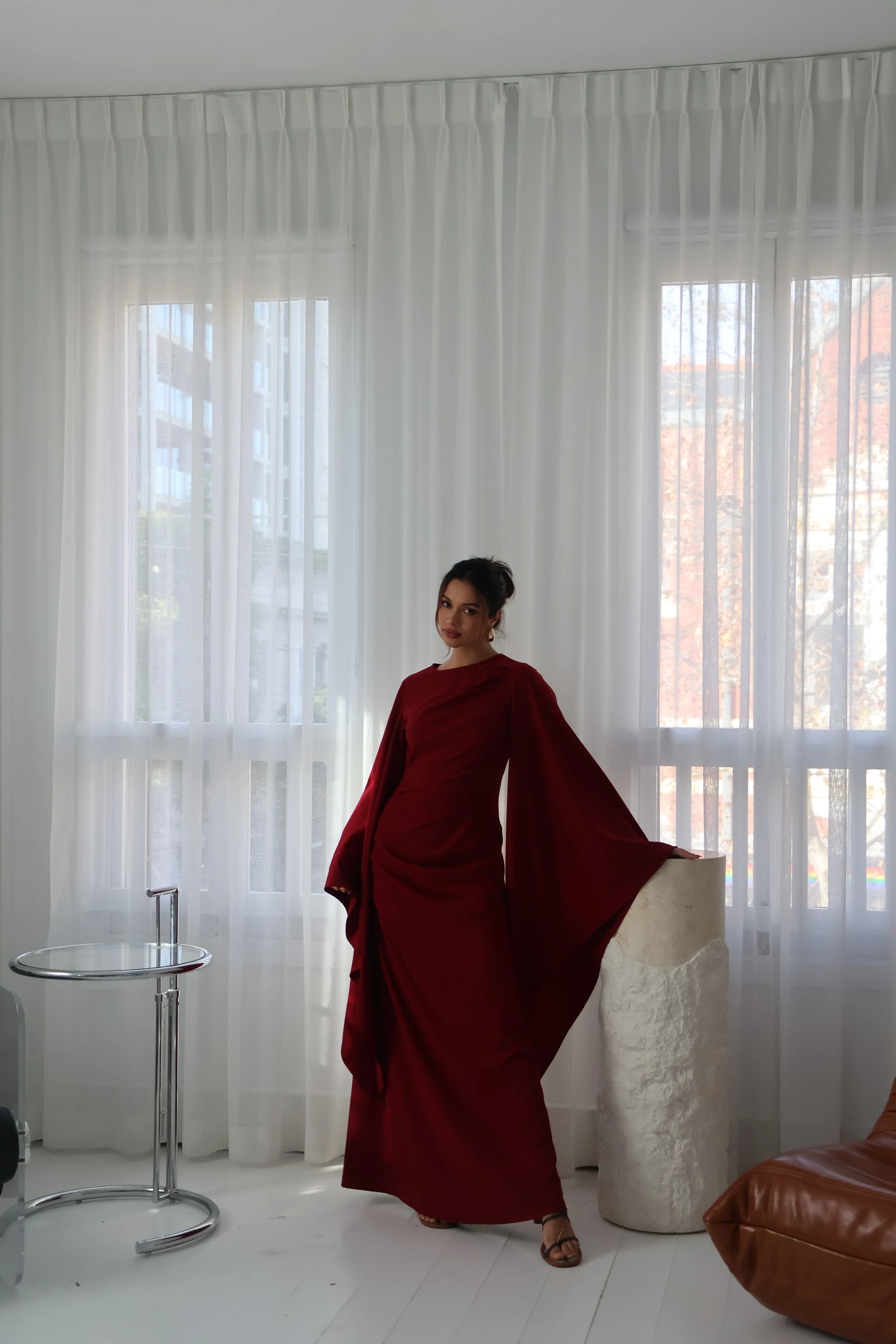 Imani Asym Sleeve Maxi Dress - Image 4