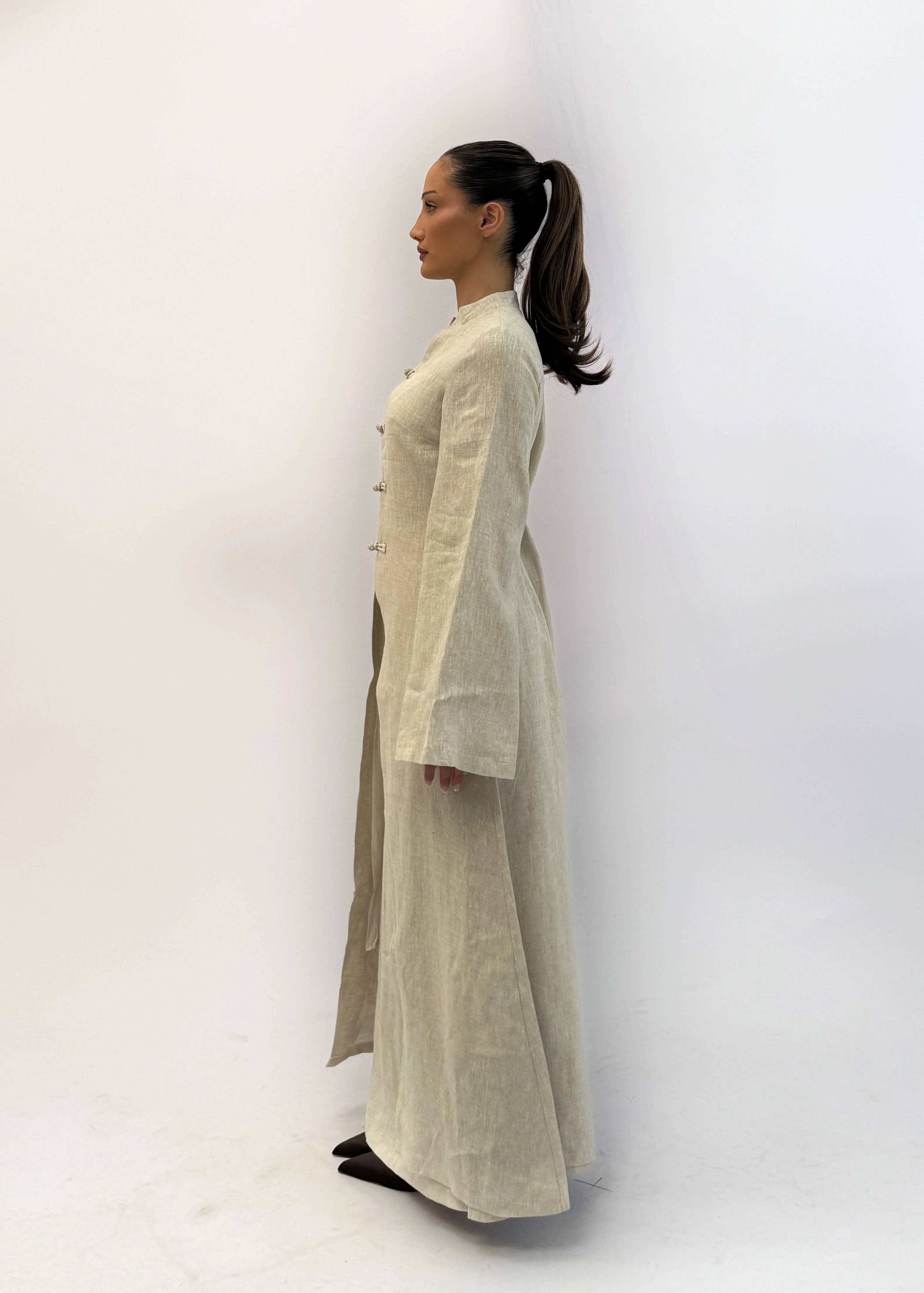 LOULA LINEN ASYM TOP AND SKIRT SET - Image 3