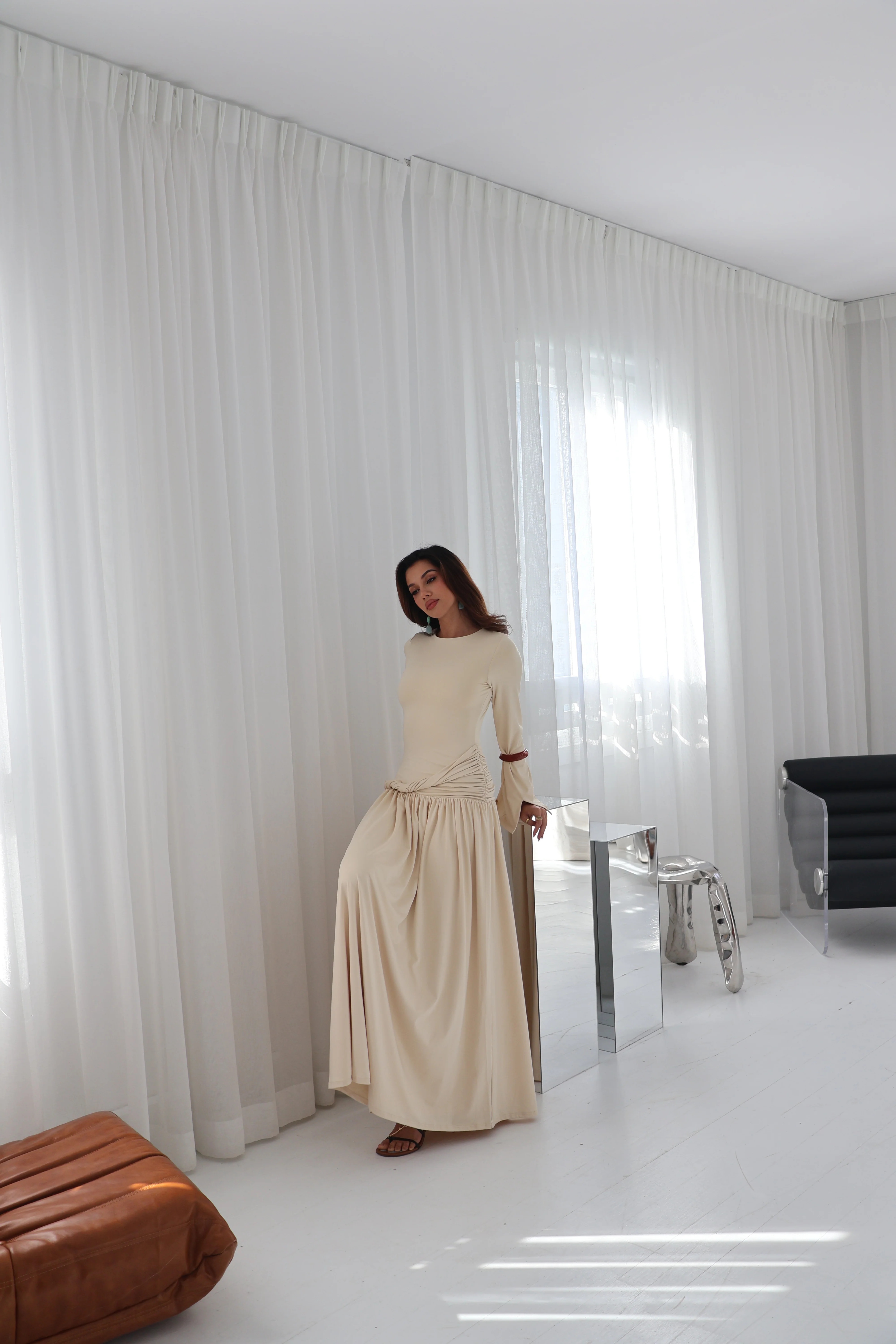 Solene Twist Maxi Dress - Image 6